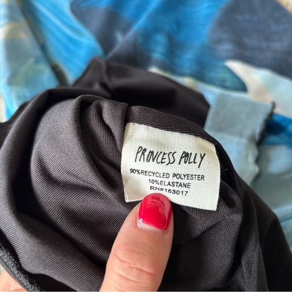 Princess Polly Blue and Black Mini Dress Size 4 - Picture 8 of 9